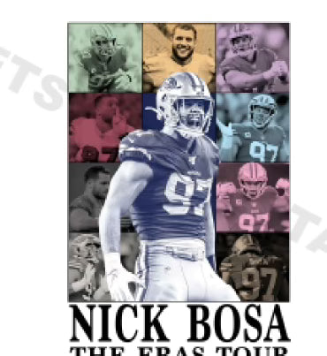 Nick Bosa ERAS DTF SCREEN 3-5 business day tat