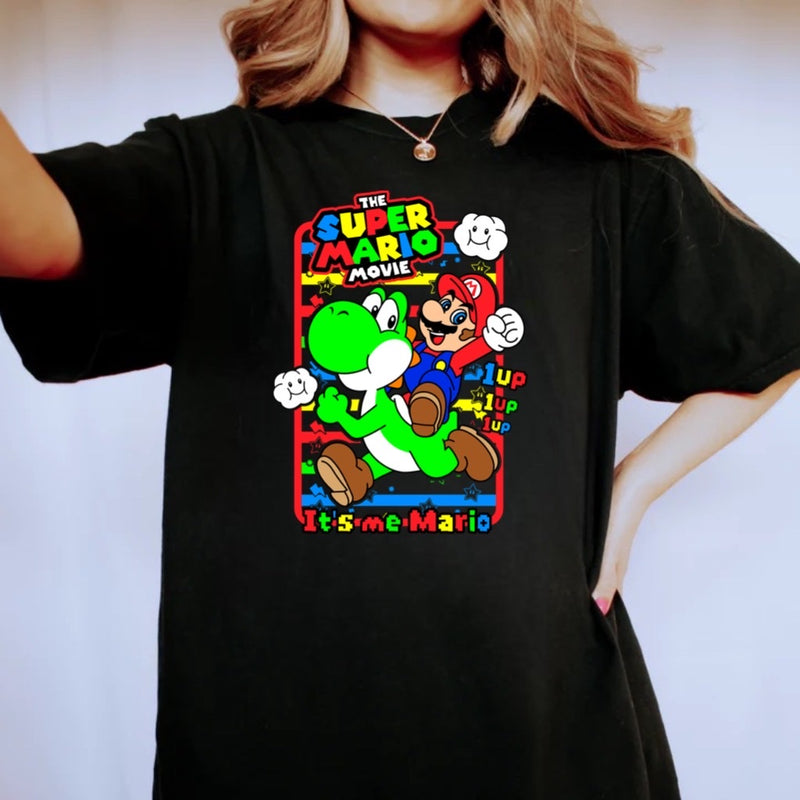 MARIO RIDING DINO Screen dtf  Pre order 3-5 business days