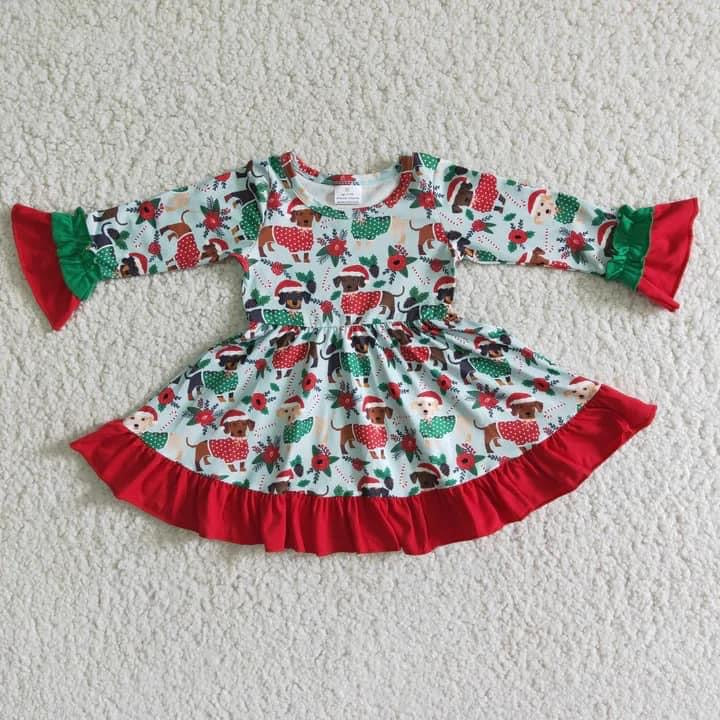 PREORDER PUPPY CHRISTMAS DRESS. TAT 2-3 week