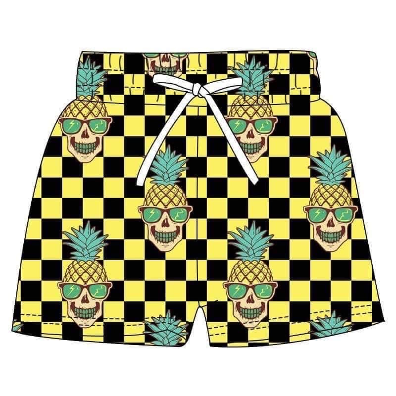 Pre order pineapple checker skull trunks mid March arrival