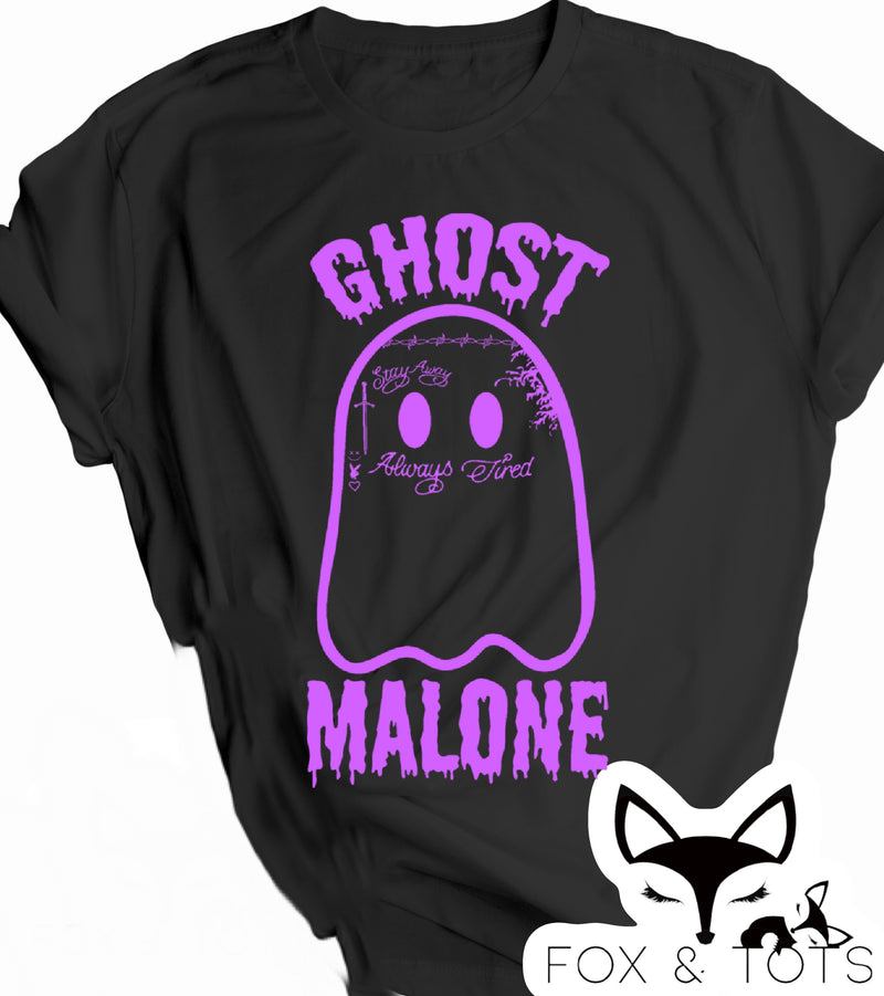 Pre order NEON PURPLE GHOST MALONE tee - 1 week TAT