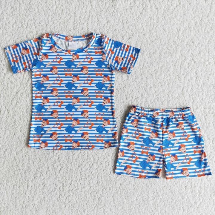 Blippi 2 PC short Set - 2-3 week tat