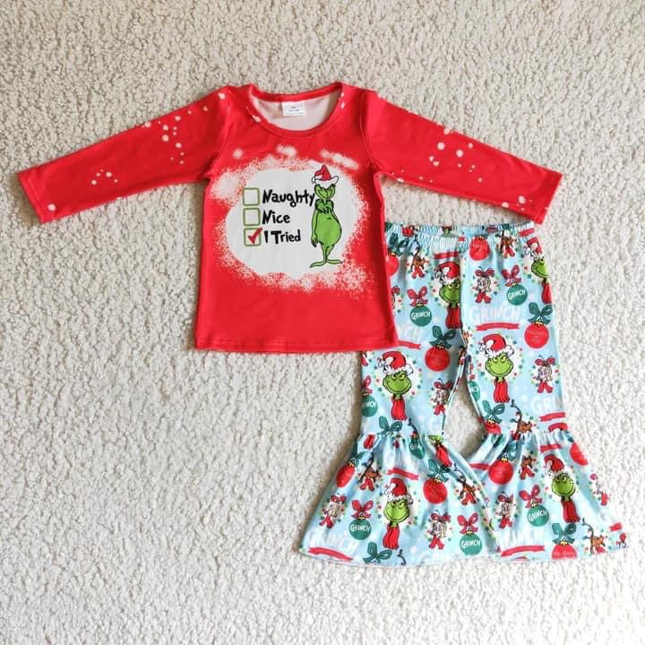 PREORDER GRINCH LIST BELL 2 PIECE SET