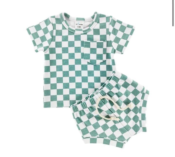 G&W CHECKERED SHORT SET PREORDER MID MAY